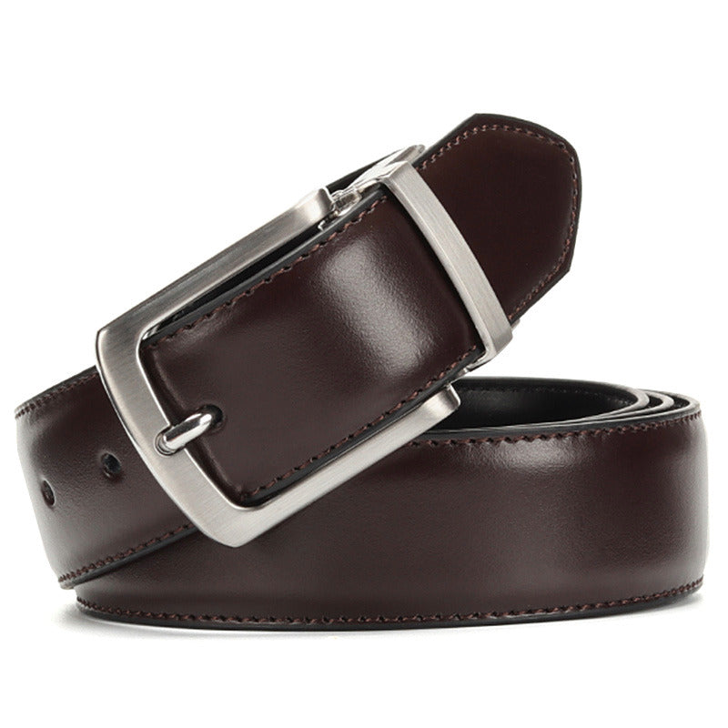 Cinto Social Masculino Dupla Face Com Fivela Reversível