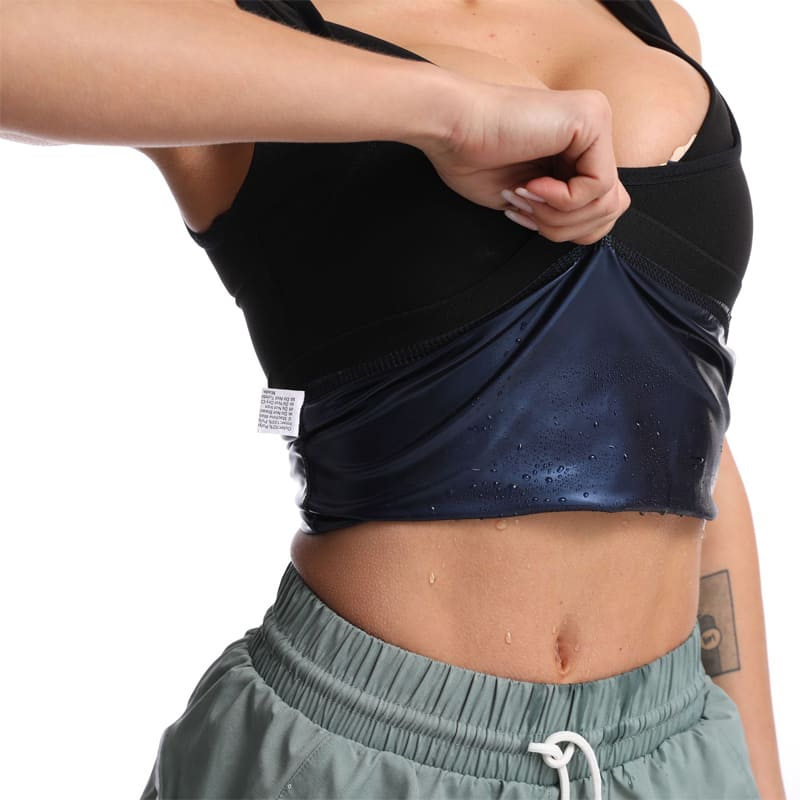 Camiseta Modeladora Feminina Cinta Redutora Térmica Neoprene
