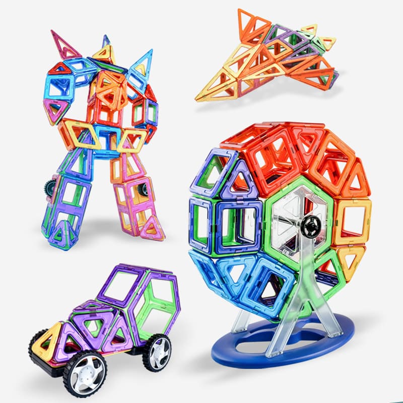 Blocos de Montar Magnéticos Brinquedo Educativo