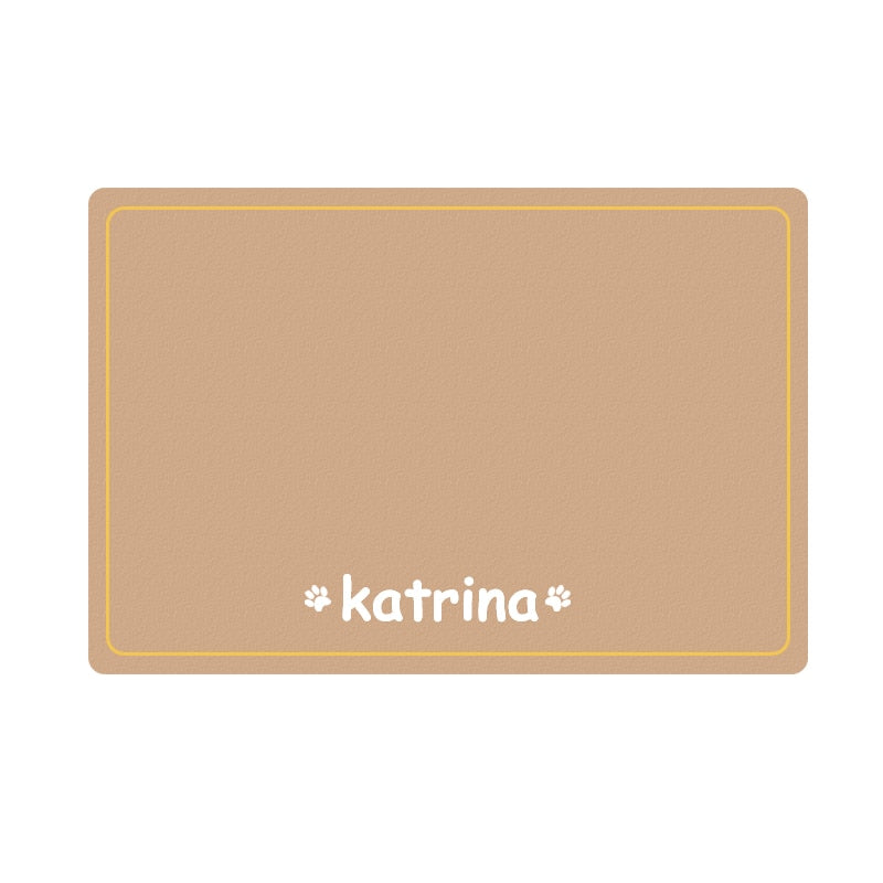 Tapete Personalizável para Tigelas de Pet