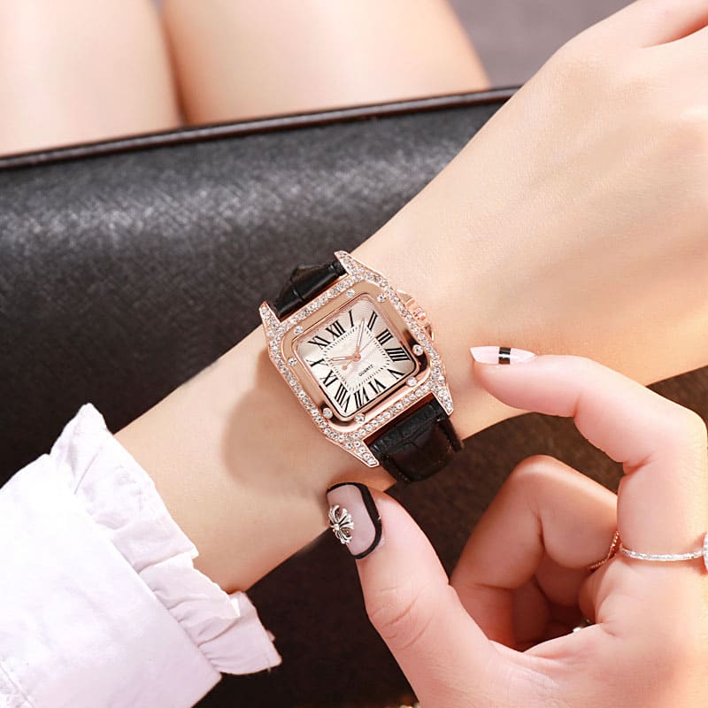Relógio Feminino de Pulso Analógico Quartzo Casual com Bracelete Sky Ladies