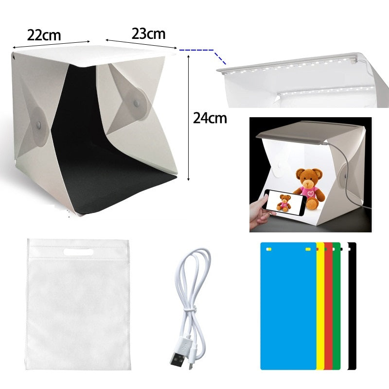 Lightbox para Fotografia Dobrável e Portátil