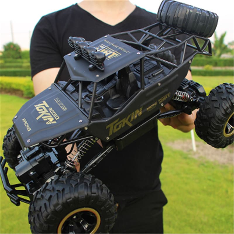 Carrinho de Controle Remoto Grande 4x4 RC Monster Truck Off-Road