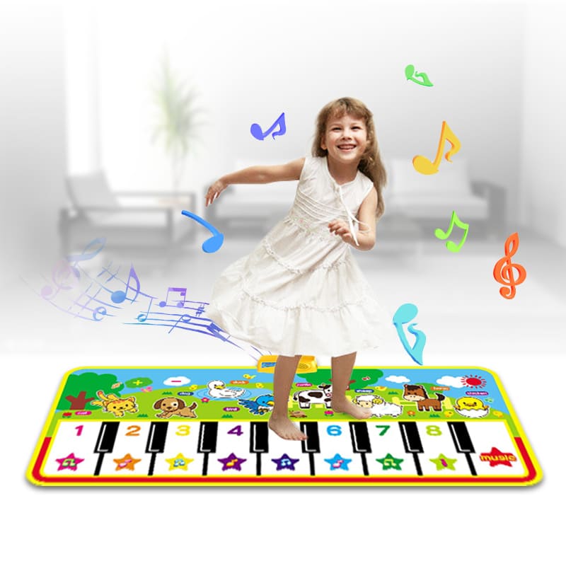 Tapete de Atividades para Bebê Piano Infantil