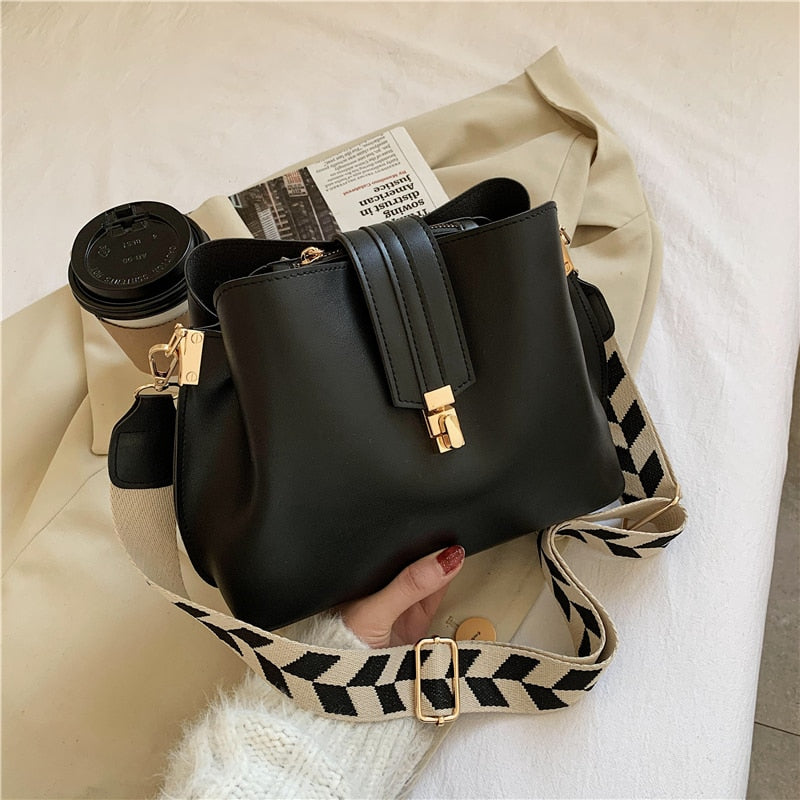 Bolsa De Ombro Feminina de Couro Sintético Designer Fashion Lady