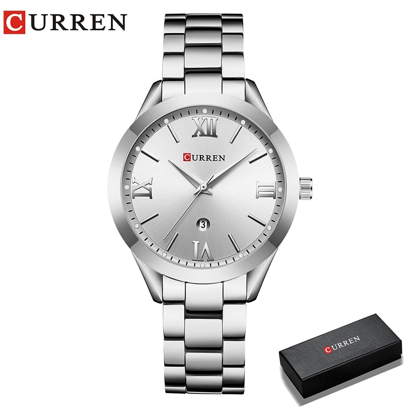Relógio de Pulso Feminino Luxo Curren