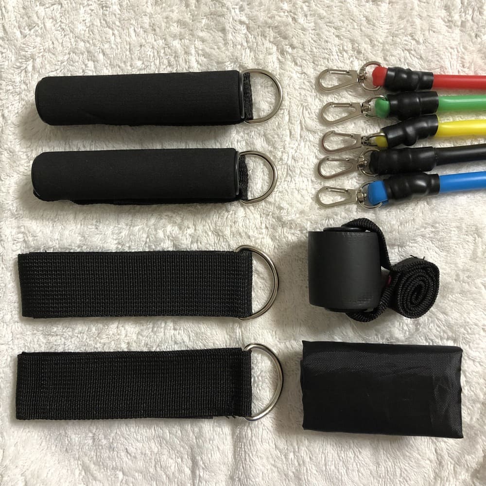 Kit Elástico Extensor Crossfit Treino Funcional