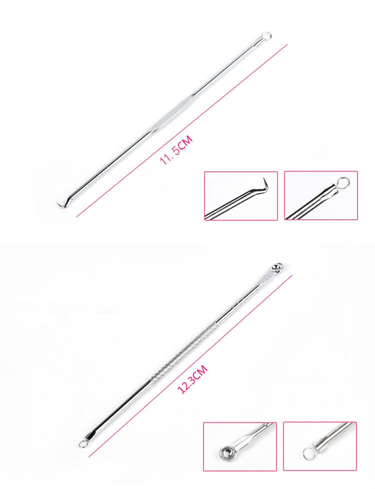 Removedor de Cravos e Espinhas Kit Pinça Extrator Profissional