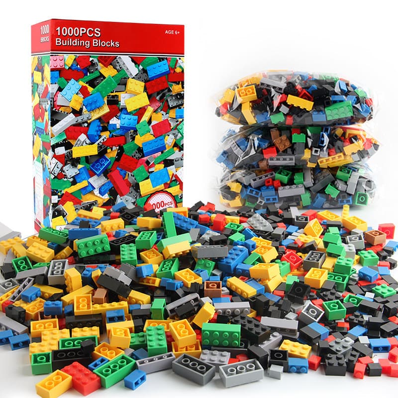 Blocos de Montar Infantil 1000 Peças Estilo Lego