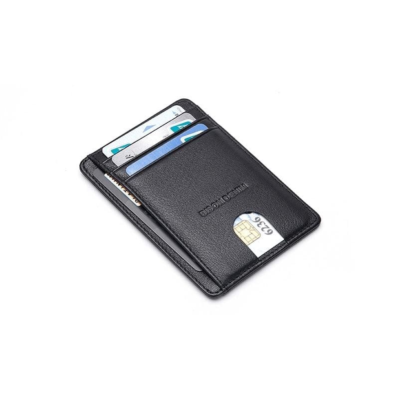 Carteira Bison Denim Minimalista Couro Legítimo Original Rfid Sherlock