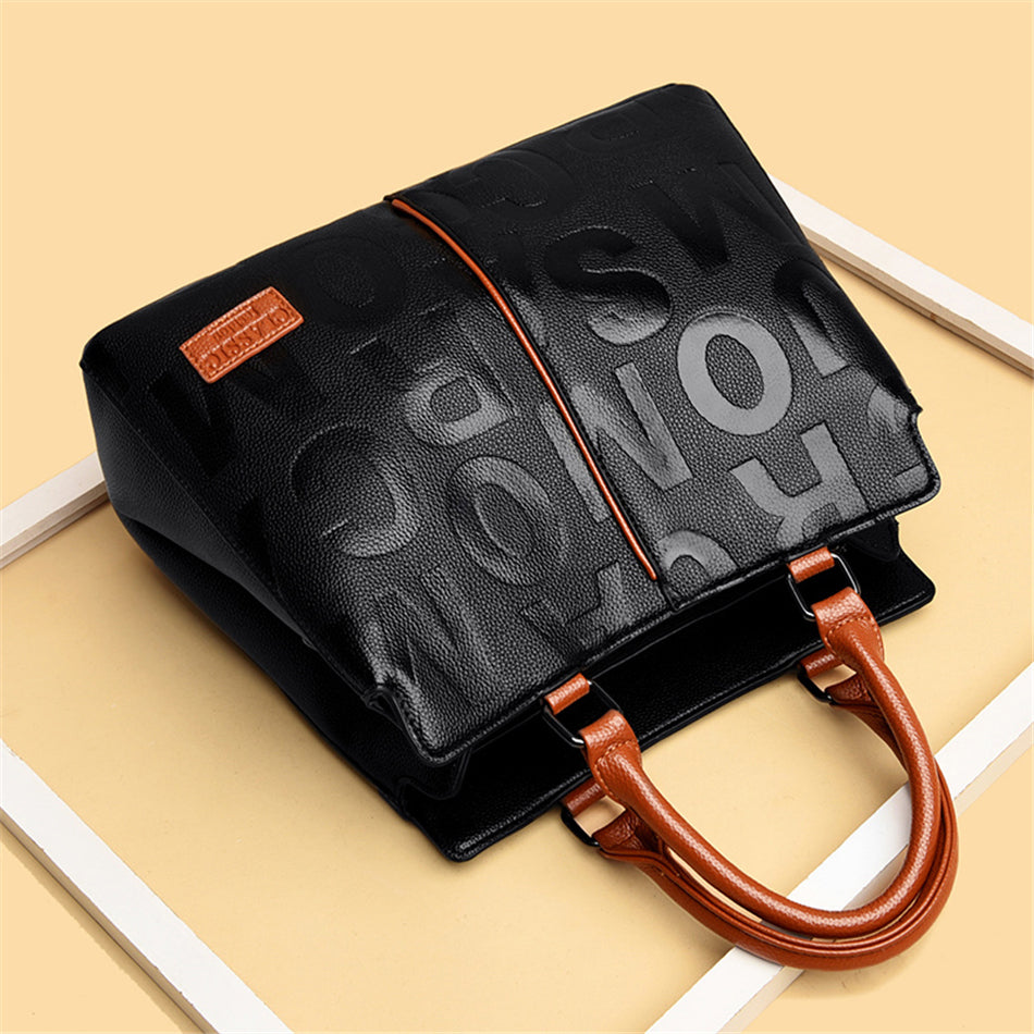Bolsa Feminina de Couro Classic Fashion