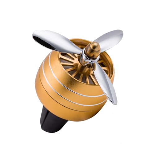Aromatizador de Carros Elétrico Air Freshener cor dourada