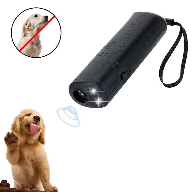 Repelente Ultrassônico para Cães 3 em 1