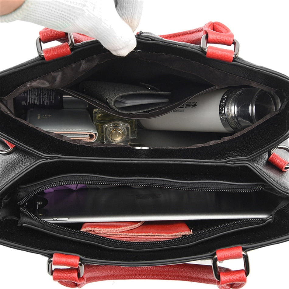 Bolsa Feminina de Couro Classic Fashion