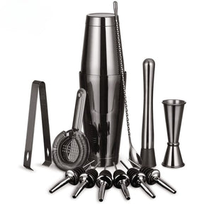 Kit Bartender Barman Premium Coqueteleira Profissional Pçs Inox Especiais Drinks Coquetéis