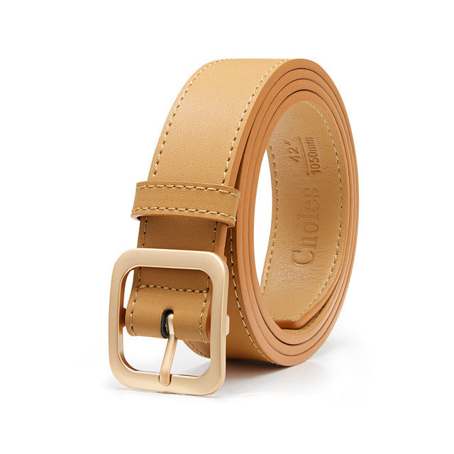 Cinto Feminino De Couro Genuino Modelo Jeans