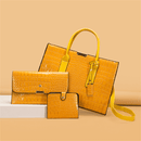 Kit Bolsa Feminina Couro Ecológico Modelo Systers