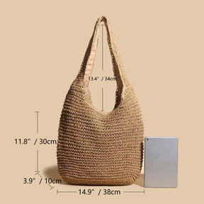 Bolsa de Praia Palha Modelo Yasmin