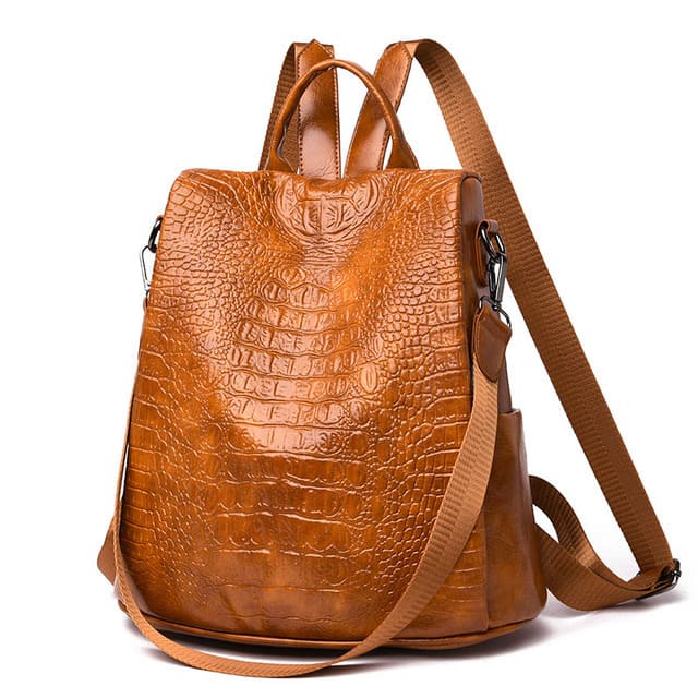 Mochila Feminina Couro Ecológico Modelo Bárbara