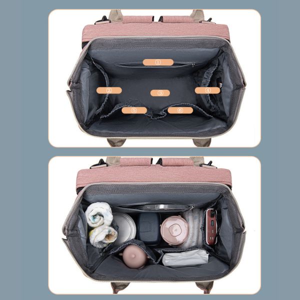 Bolsa Mochila Maternidade Vira Berço