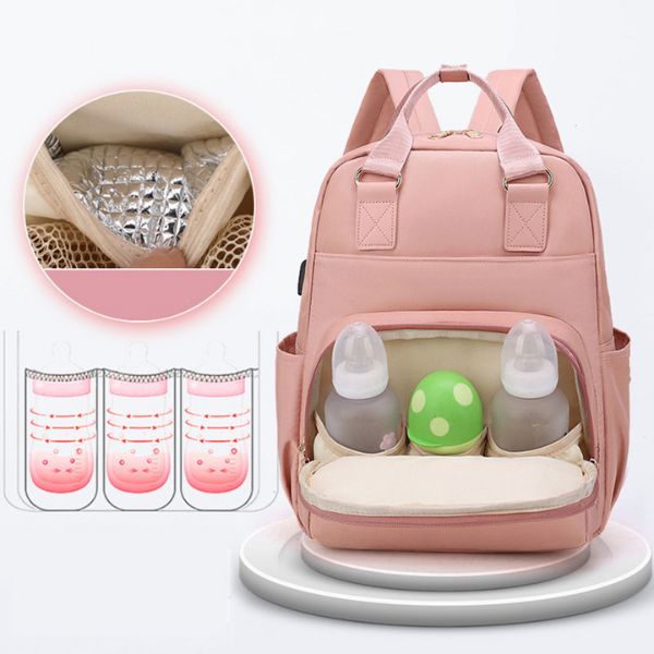Mochila Maternidade com Divisórias à prova D´agua