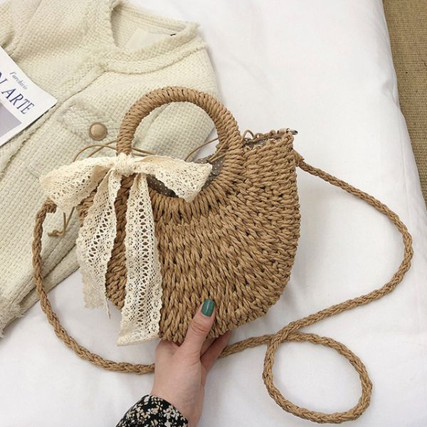 Bolsa de Praia Palha Feminina Modelo Ilha Bela