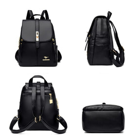 Mochila Feminina Couro Ecológico Modelo Cíntia
