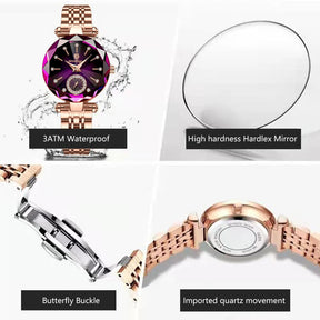 Relógio Feminino Quartzo Modelo Luxo