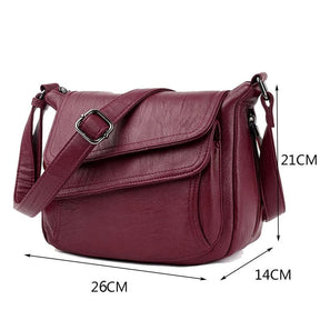 Bolsa Feminina Couro Ecológico Modelo Hiana