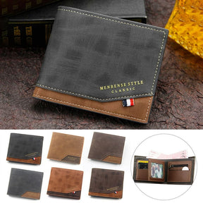 Carteira Masculina de Couro Estilo Clássico