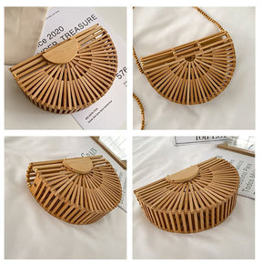 Bolsa de Praia Bambu Moda Verão