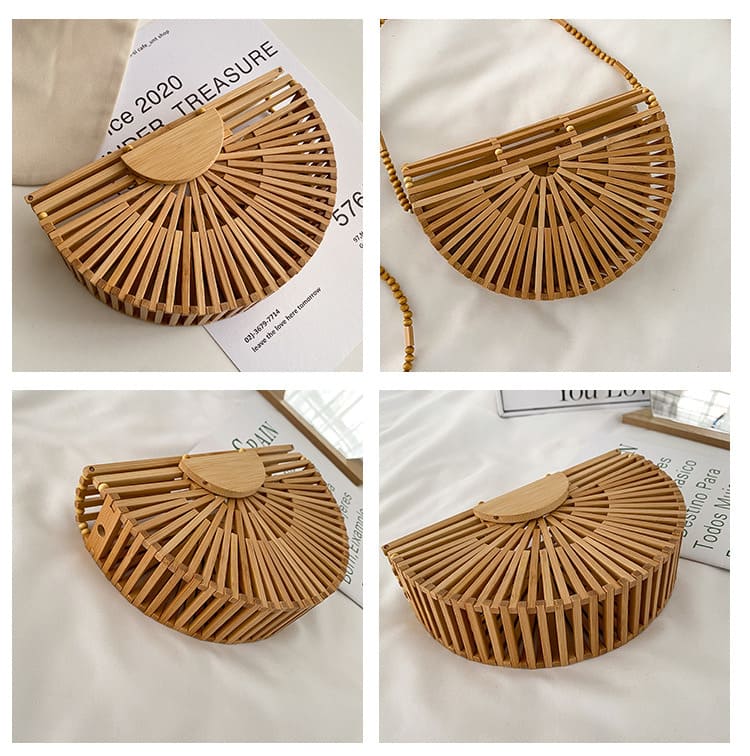 Bolsa de Praia Bambu Moda Verão
