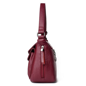 Bolsa Feminina Couro Ecológico Modelo Hiana
