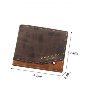 Carteira Masculina de Couro Estilo Clássico