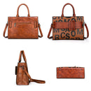 Kit Bolsa Feminina Couro Ecológico Modelo Realy