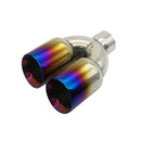 Ponteira de Escapamento Esportiva Dupla Aço Inoxidável