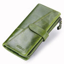 Carteira Feminina Longa Couro Legítimo Modelo Emily