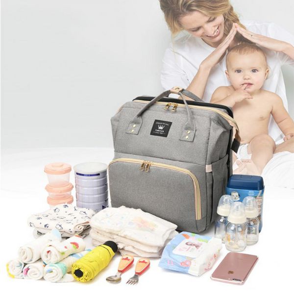 Bolsa Mochila Maternidade Vira Berço
