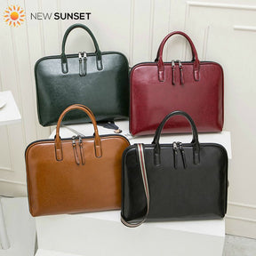 Bolsa para Notebook Unissex em Couro Legítimo