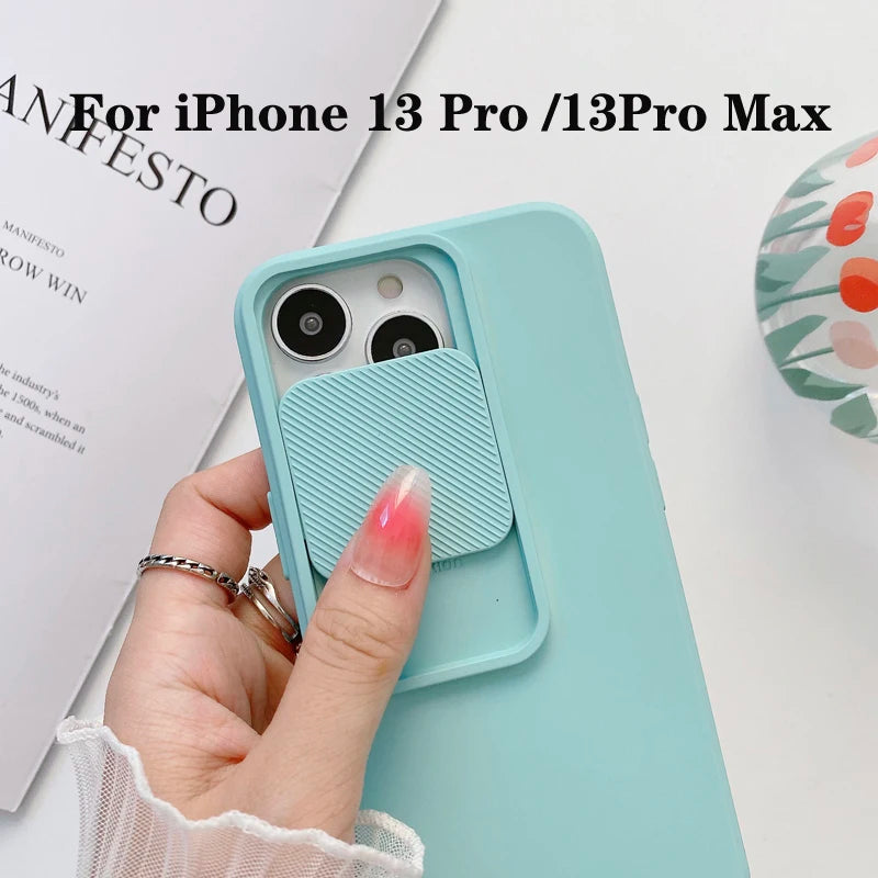 Capa para Iphone de Silicone com Proteção para Câmera