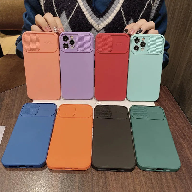 Capa para Iphone de Silicone com Proteção para Câmera