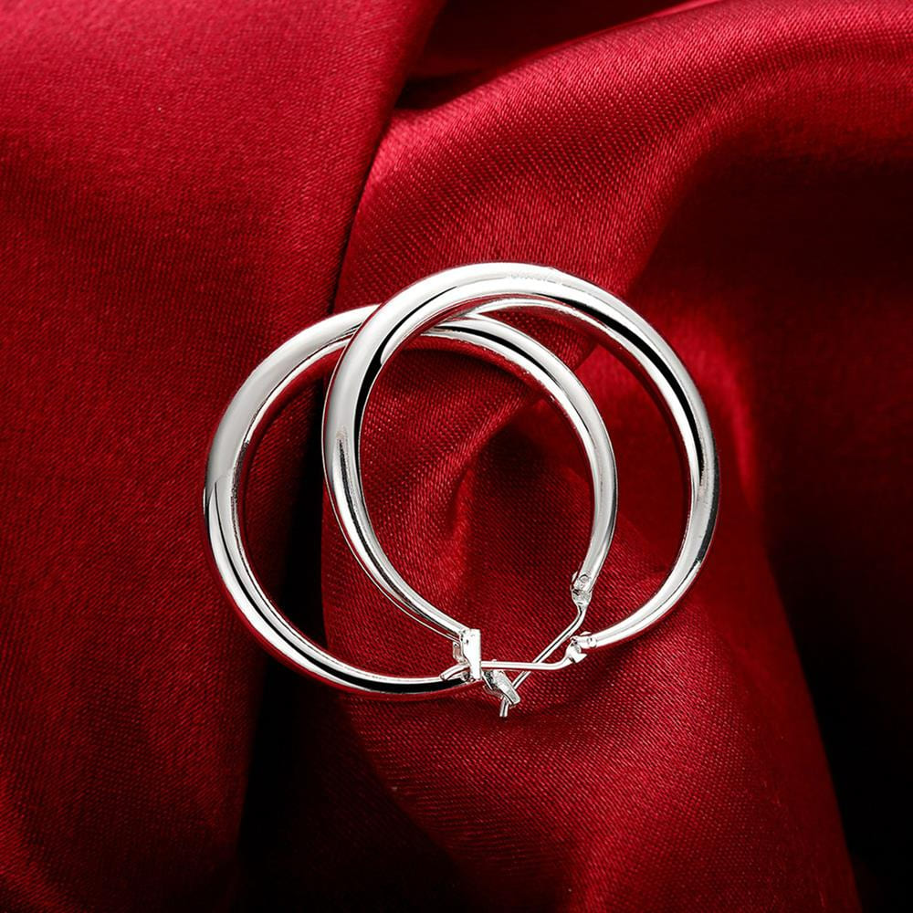 Brinco de Argola em Prata 925 33mm