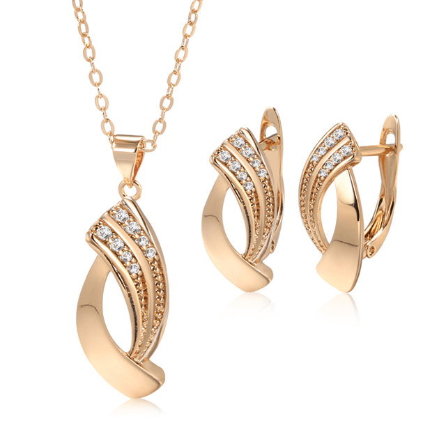 Conjunto Semijoia Colar e Brinco