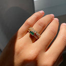 Anel Feminino Ajustável Duplo Modelo Green