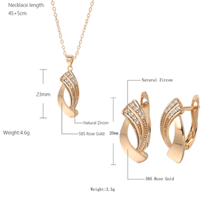Conjunto Semijoia Colar e Brinco