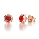 Brinco Pedra Redonda Zircônia