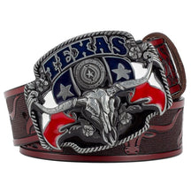 Cinto Country Masculino de Couro Legítimo Texas