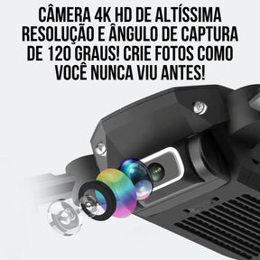 Mini Drone com Câmera 4K HD WiFi