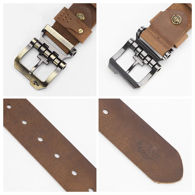 Cinto Bison Denim Couro Legítimo Original Cowboy