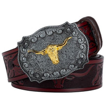 Cinto Country Masculino de Couro Legítimo Texas
